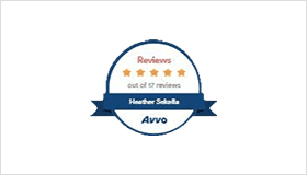 A badge with the words reviews out of 1 7 reviews.